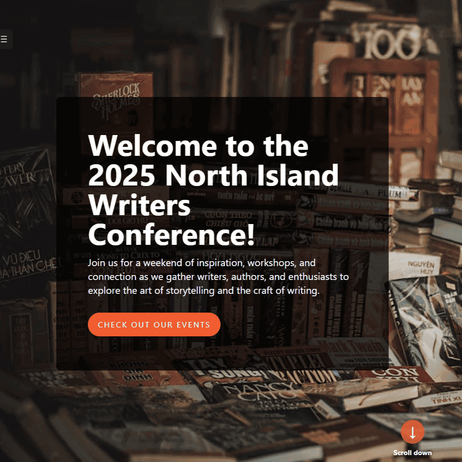 Conference website screenshot