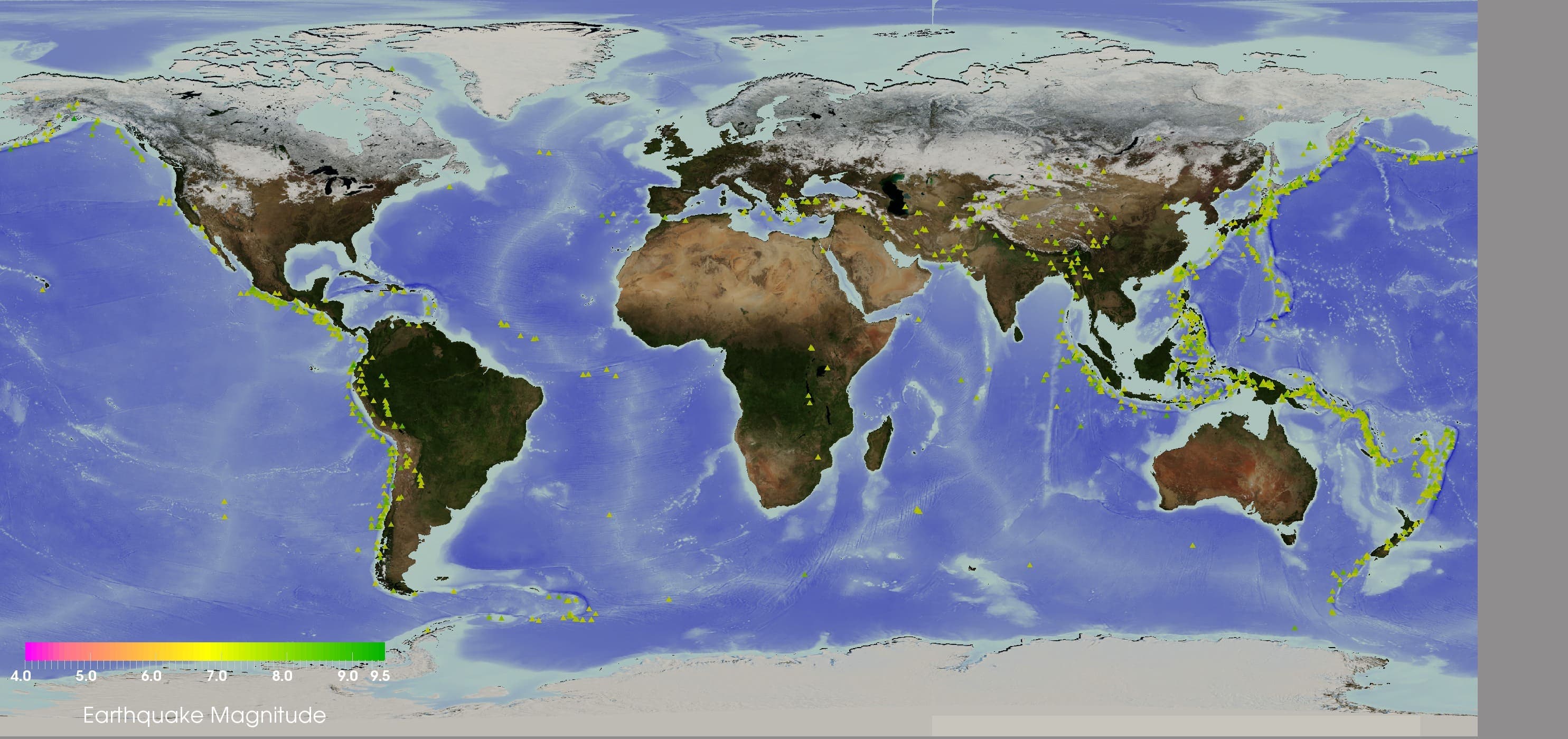 Earthquake app screenshot