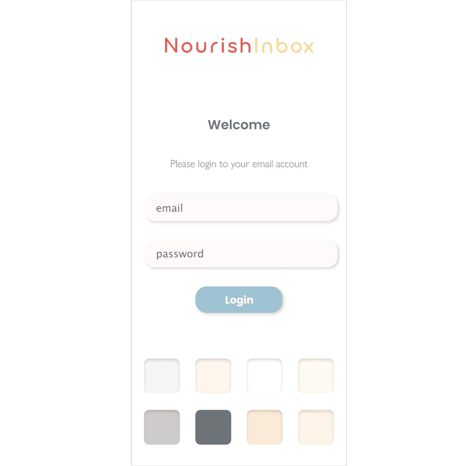 Nourish Inbox UI screenshot